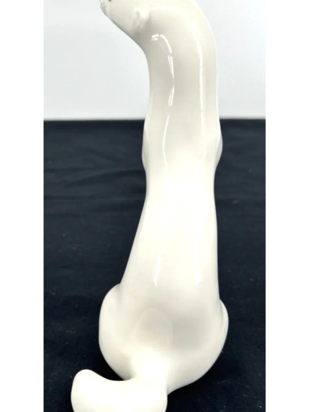 Lomonosov USSR Porcelain Ermine Stoat Standing Weasel Figurine Signed 7.5